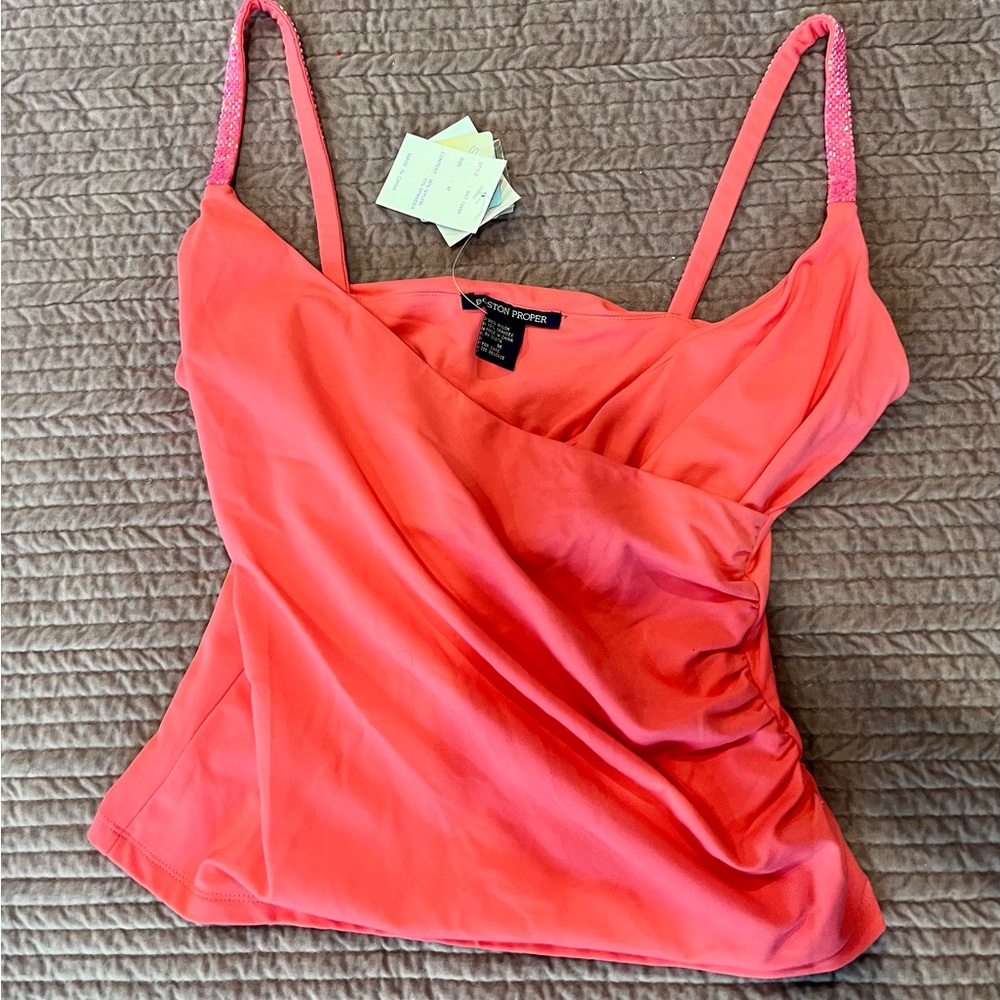 Boston Proper Size M cami-style embellished top. NWT!